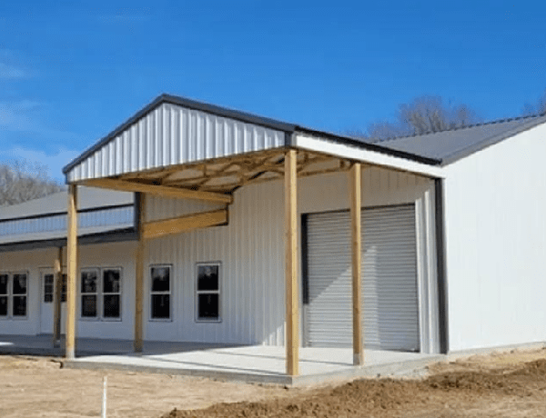 a building under construction with a roof